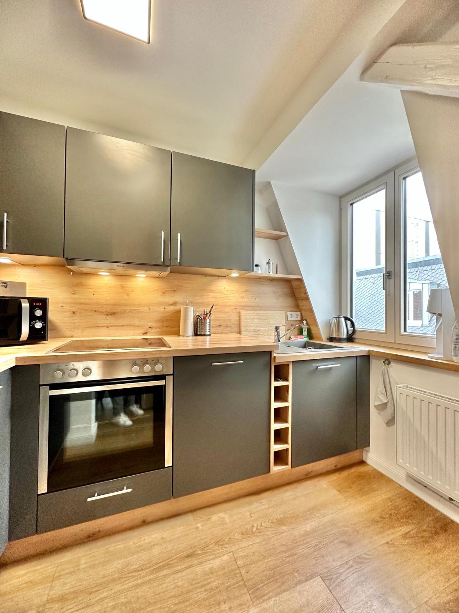 Modernes City-Apartment Mit Blick In Den Park Und 2 Baeder H9 Oldenburg Buitenkant foto
